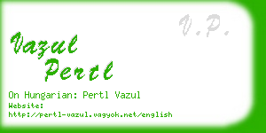 vazul pertl business card